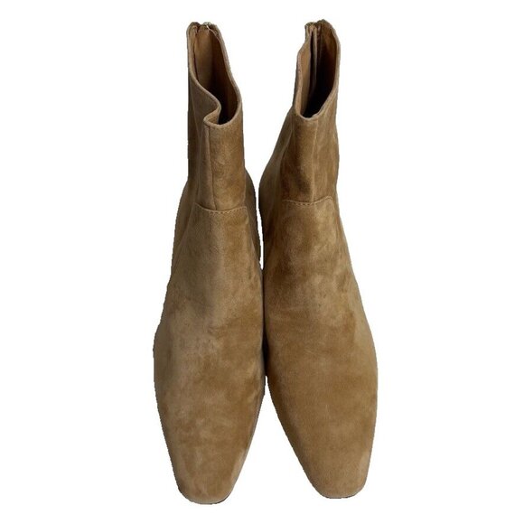 Madewell Womens Size 8 The Dimes Kitten-Heel Boot NR863 NEW Tan Suede - Picture 2 of 14